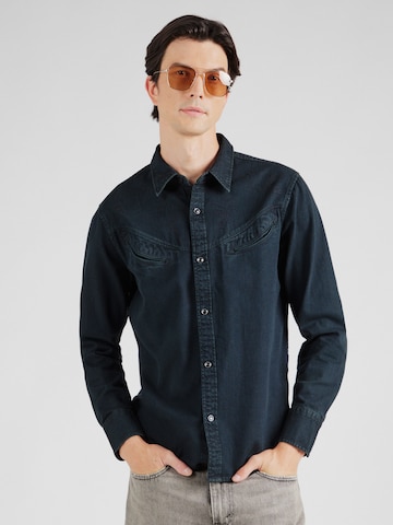 LEVI'S ® Regular fit Button Up Shirt in Black: front