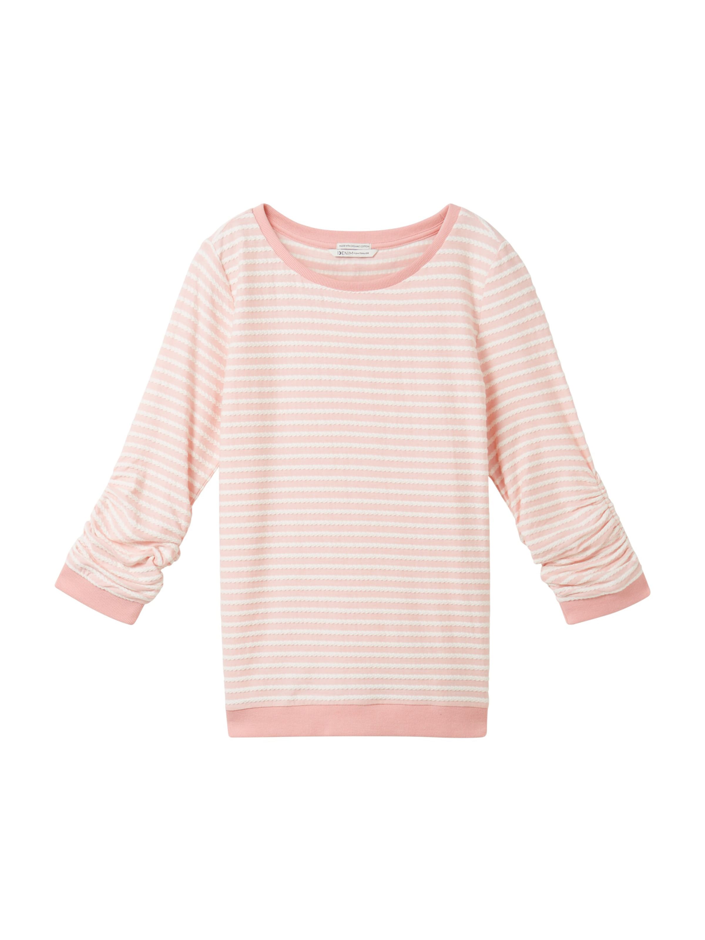 TOM TAILOR DENIM Суичър в розово: отпред