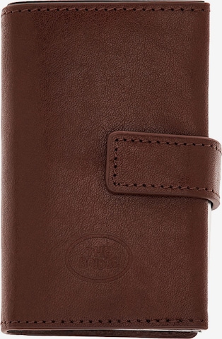 The Bridge Wallet in Brown: front