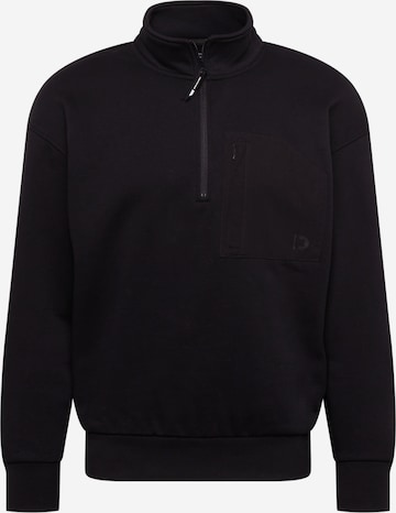 TOM TAILOR DENIM Sweatshirt in Schwarz: predná strana