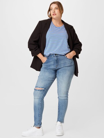 Noisy May Curve Skinny Jeans 'CALLIE' i blå