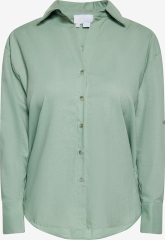 Camicia da donna di usha WHITE LABEL in verde: frontale