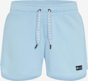 Jette Sport Regular Pants in Blue: front