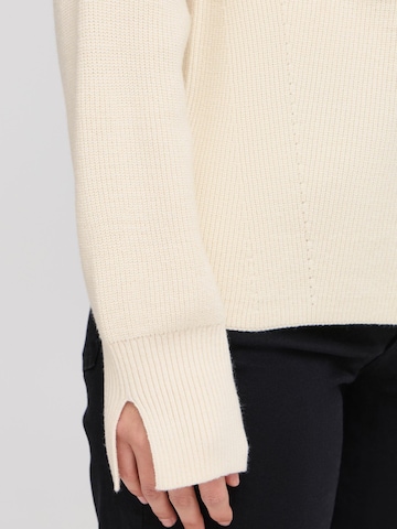 ICHI Strickpullover ' IHBOSTON LS7' in Beige