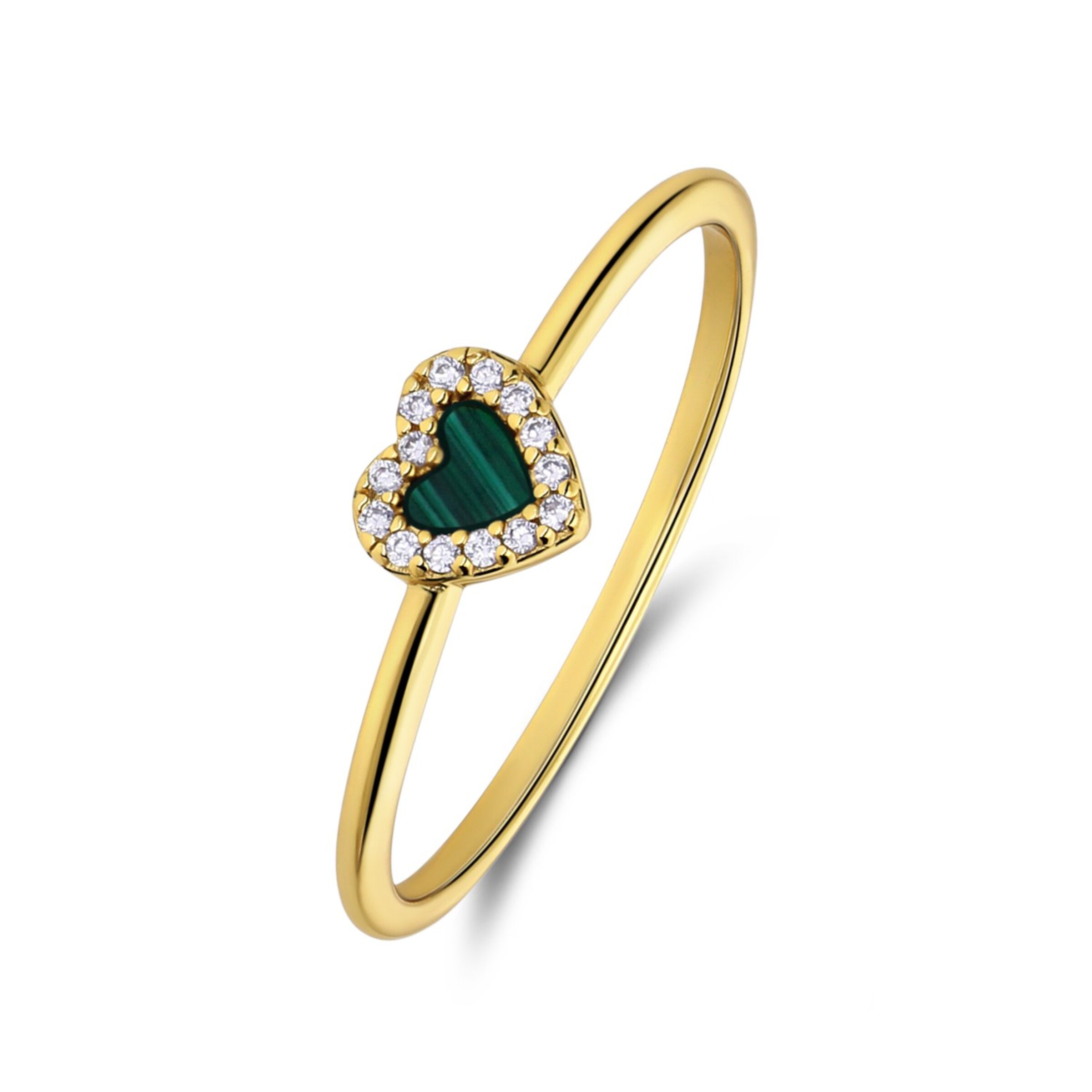 Lucardi Ring 'Gemstone' in Gold: front