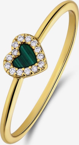 Lucardi Ring 'Gemstone' in Goud: voorkant