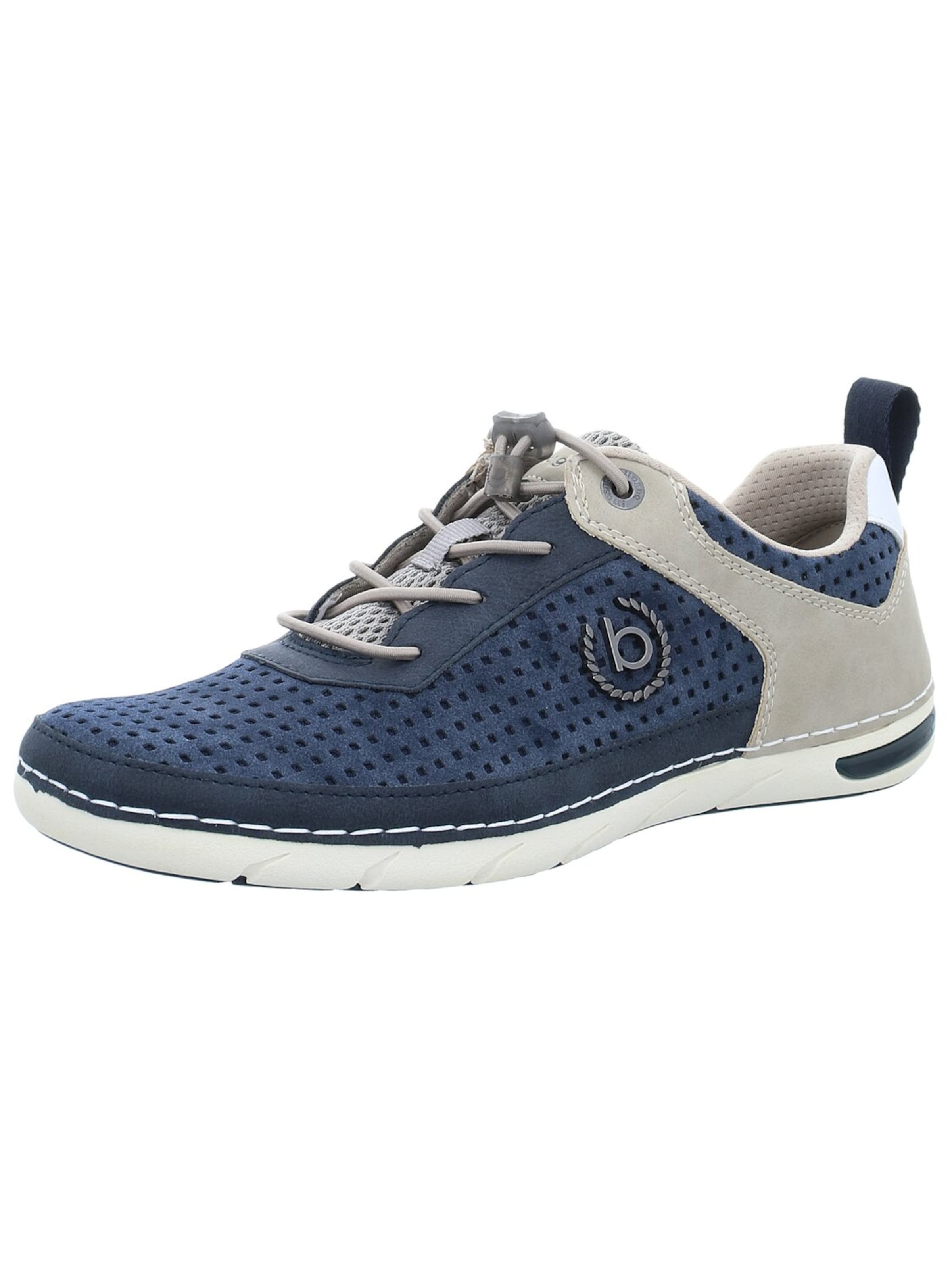bugatti Athletic Lace-Up Shoes 'Herren Schnürschuh 321-ASG03-5000-4000 Lederimitat in blau' in Blue: front
