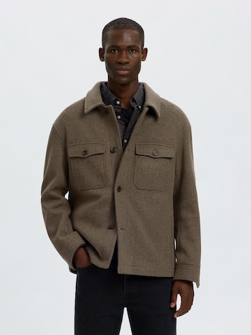 SELECTED Jacke 'SLHMITCH' in Braun: Vorderseite