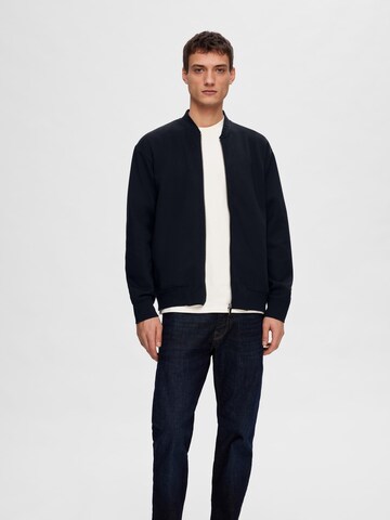 SELECTED HOMME Sweatjacke 'Mack' in Blau