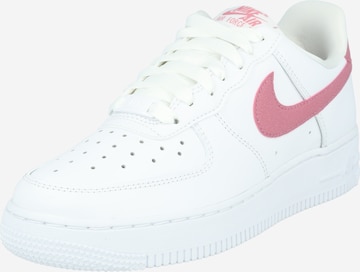 balts Nike Sportswear Zemie brīvā laika apavi 'AIR FORCE 1 07 ESS TRND': no priekšpuses