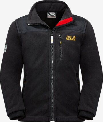 JACK WOLFSKIN Fleecejacke 'Blizzard' in Schwarz