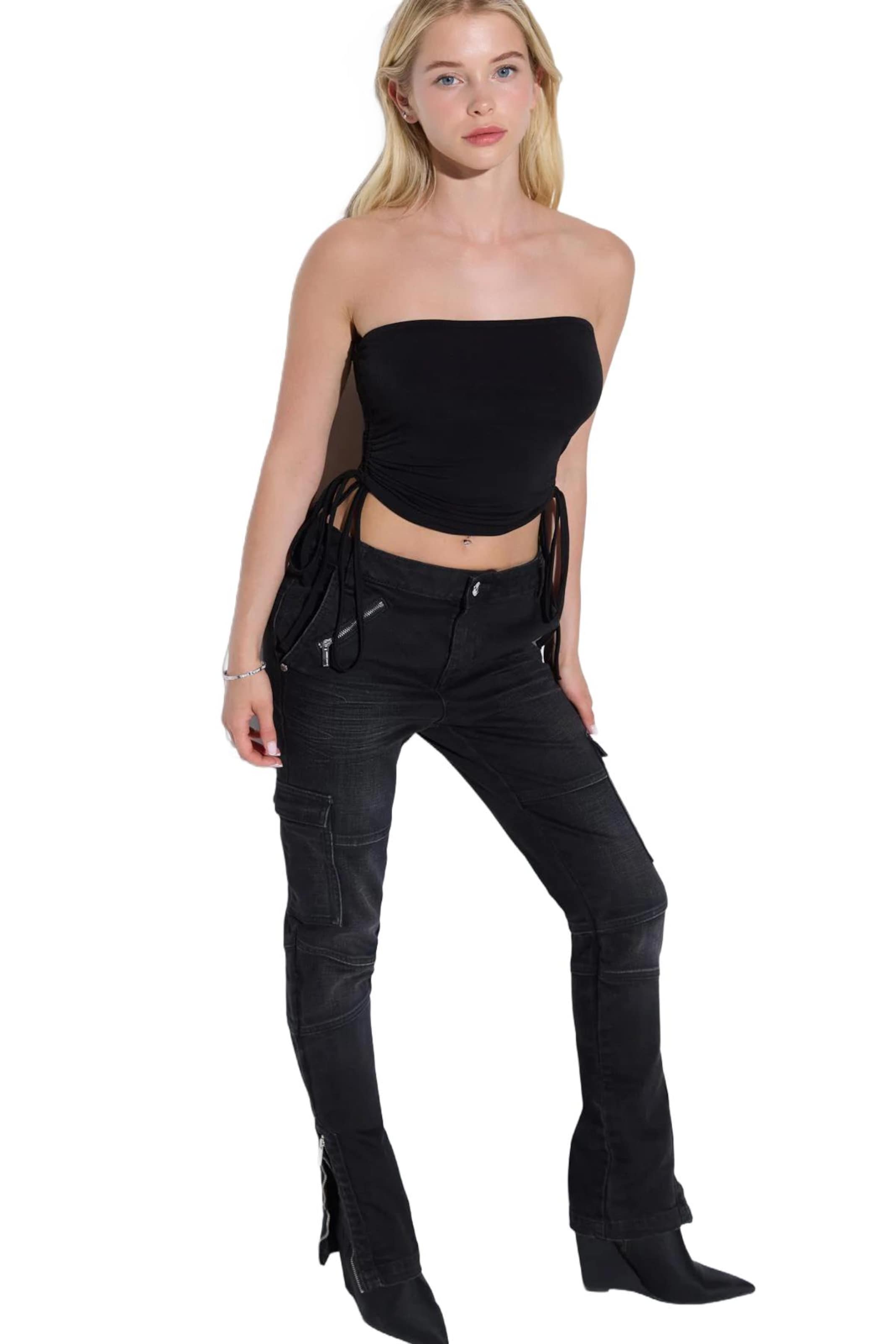 No Matter What Top in Schwarz