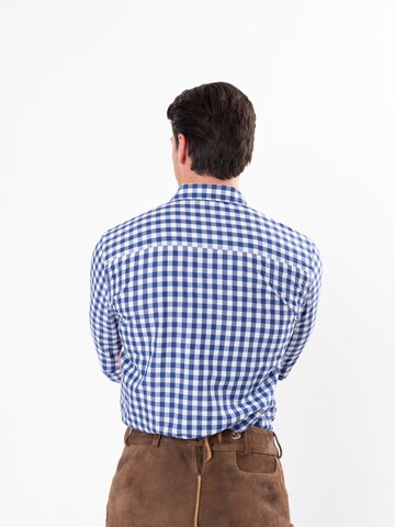 HerzSticht Traditional shirt 'Hochries' in Blue