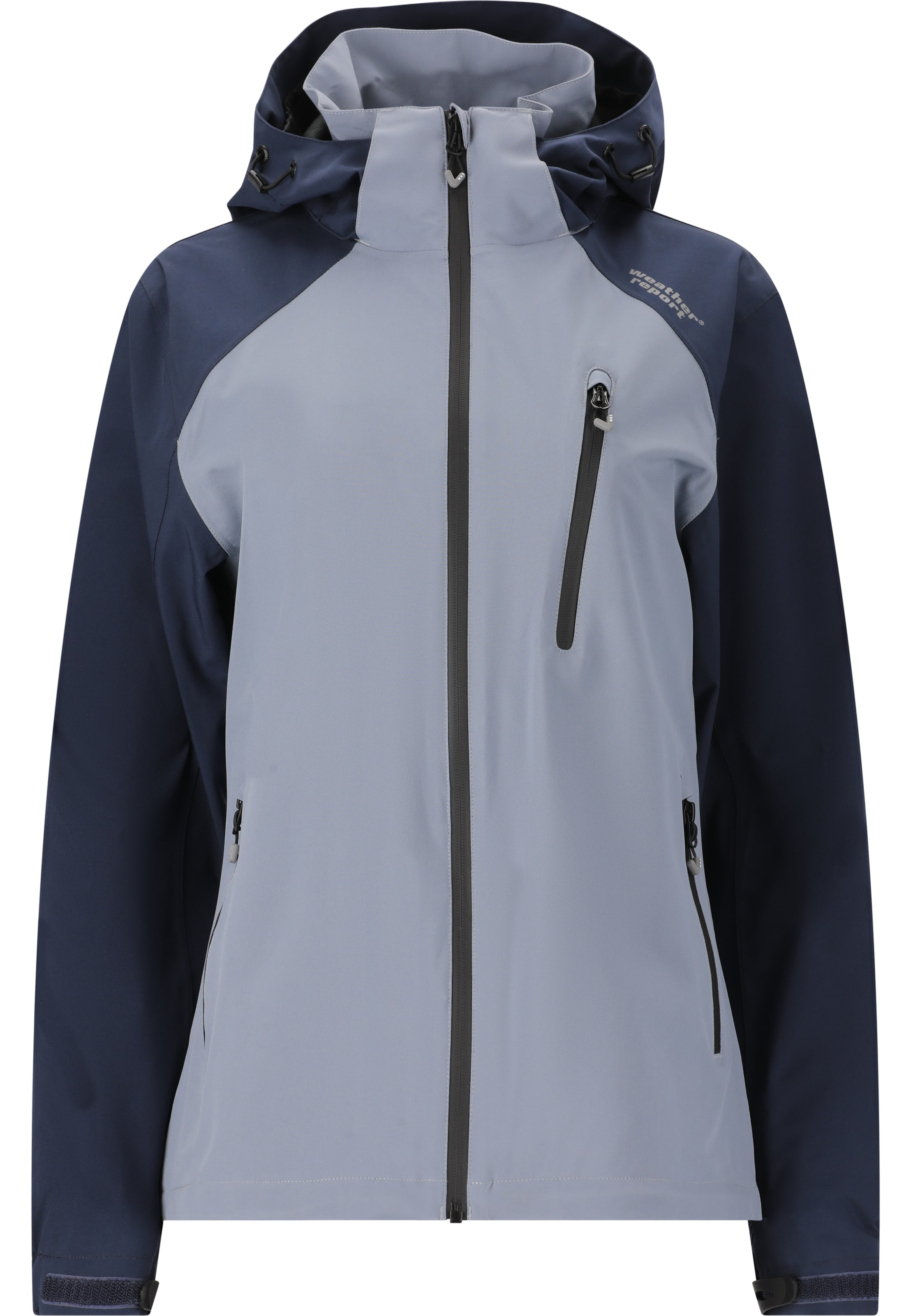 Weather Report Outdoor Jacket in Blue: front