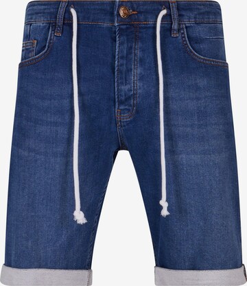 2Y Premium Regular Pants in Blue: front