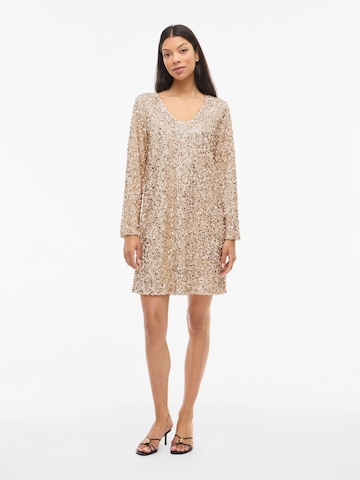 VILA Cocktailjurk 'VIFAITH' in Beige