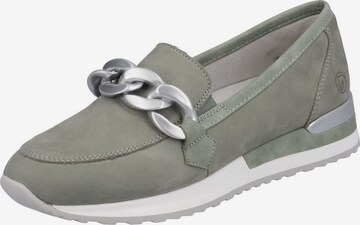 REMONTE Classic Flats in Green: front