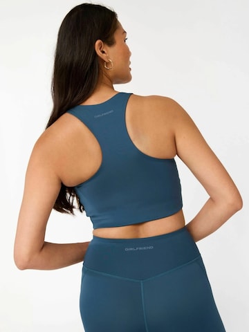 Girlfriend Collective Bustier Sport bh ' Paloma ' in Blauw