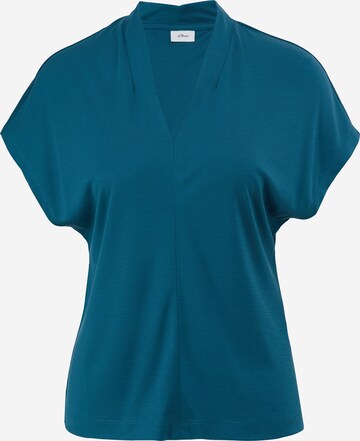 s.Oliver BLACK LABEL Bluse in Blau: predná strana