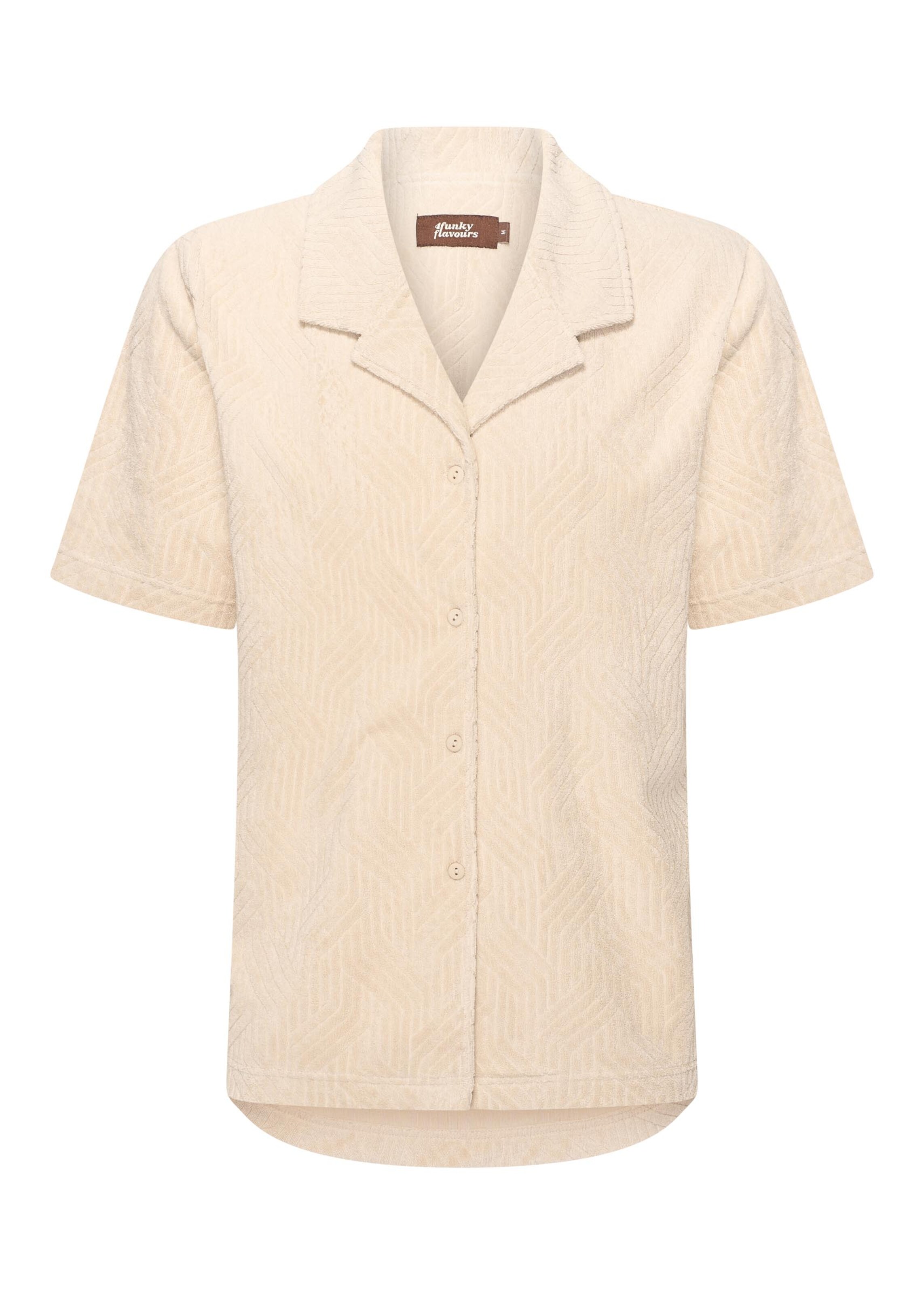 4funkyflavours Regular fit Overhemd 'Devotion' in Beige: voorkant