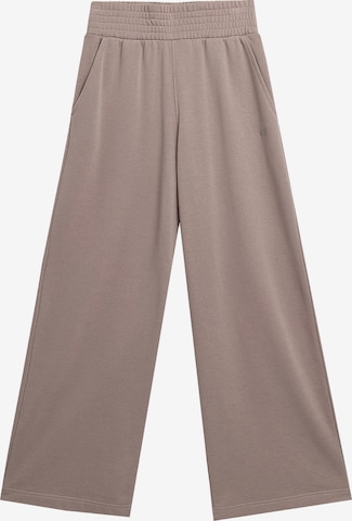 Loosefit Pantalon de sport 4F en marron : devant