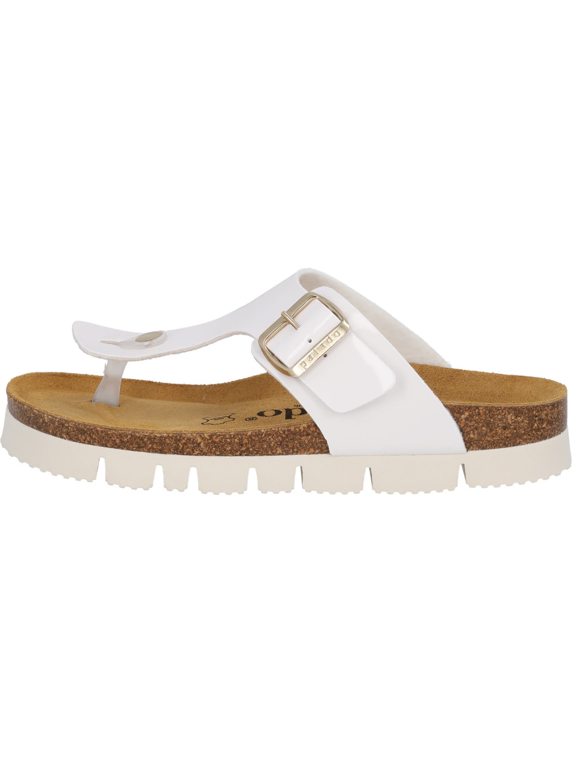 Palado T-bar sandals 'Palado Kos PL Lack' in White