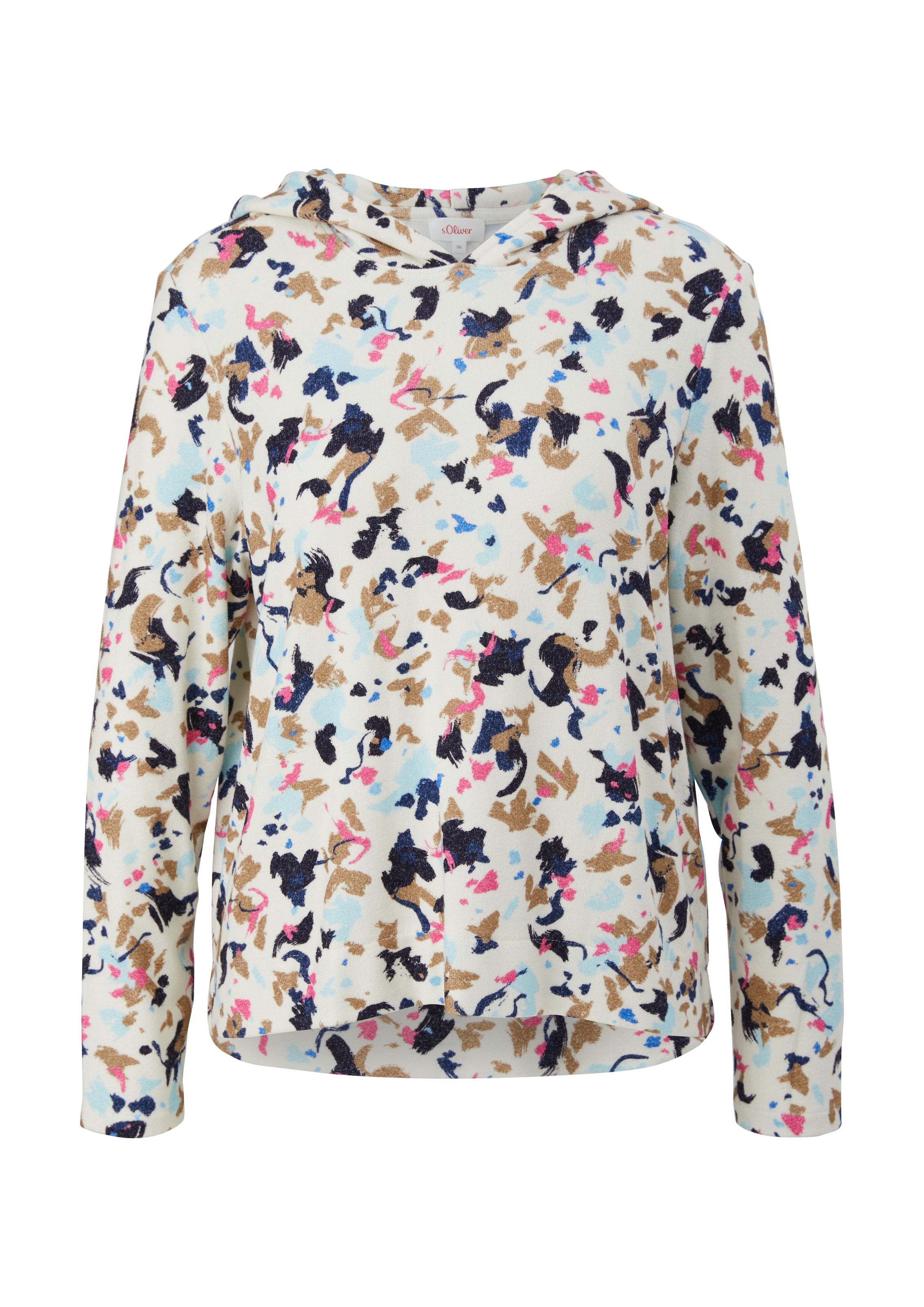 s.Oliver Sweatshirt in Beige: front