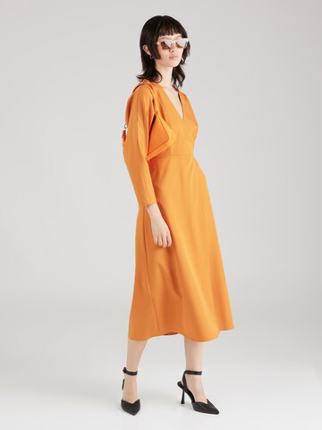 Closet London Dress in Orange