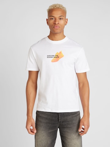 T-Shirt 'BERLIN' JACK & JONES en blanc : devant