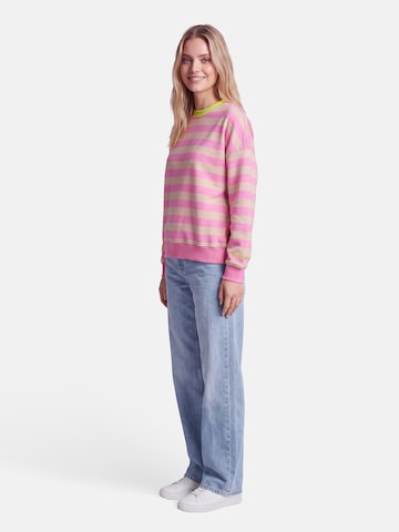 salzhaut Sweatshirt 'Dickedauer' in Pink: side