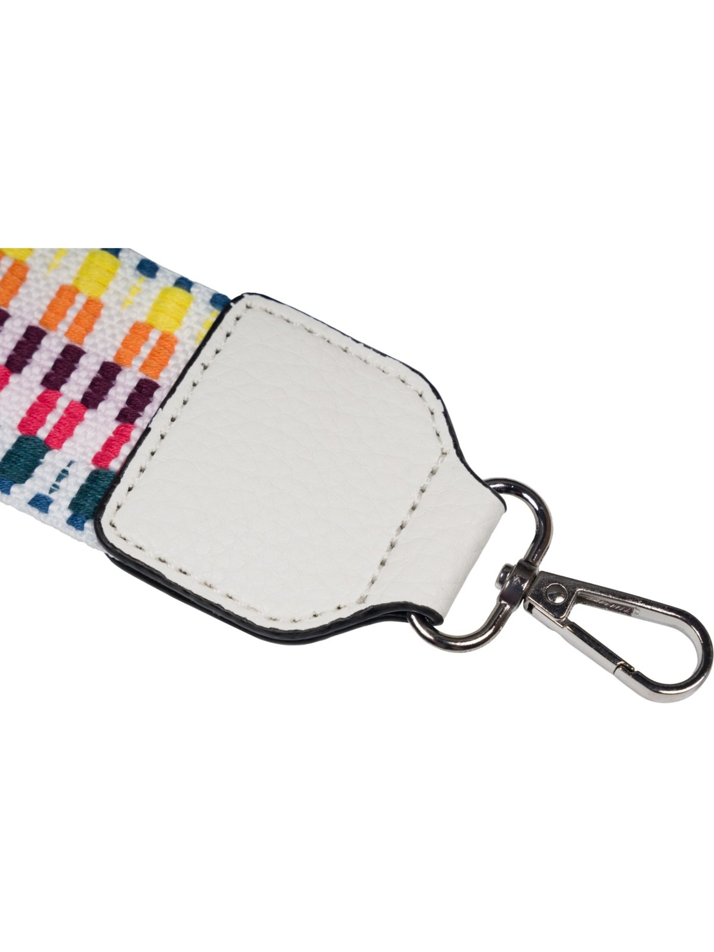 styleBREAKER Taschenzubehör 'Breiter Wechsel Taschengurt Zick-Zack mit Börse'‌‌‌‌‌‌‌‌ in Weiß