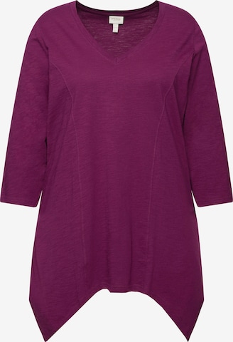T-shirt Ulla Popken en violet : devant