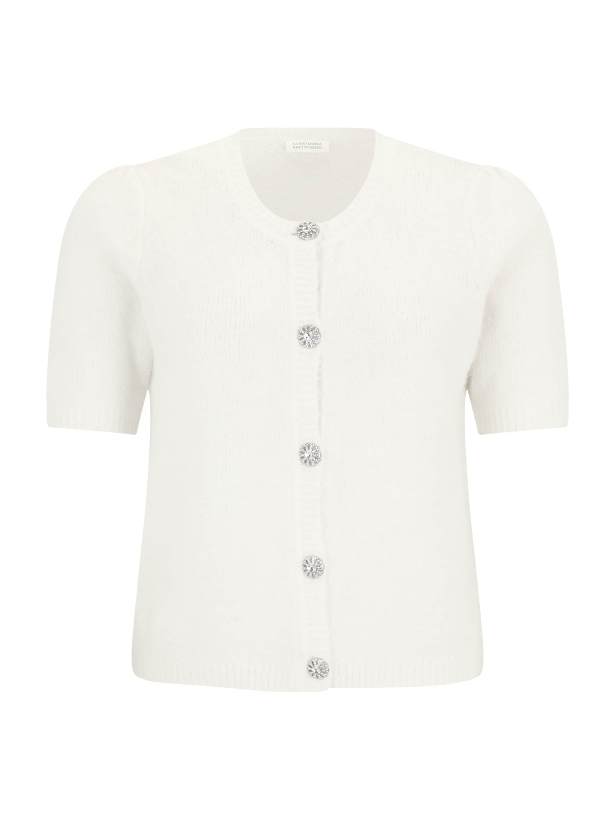 Guido Maria Kretschmer Curvy Вязаная кофта 'Marle' в Белый: спереди
