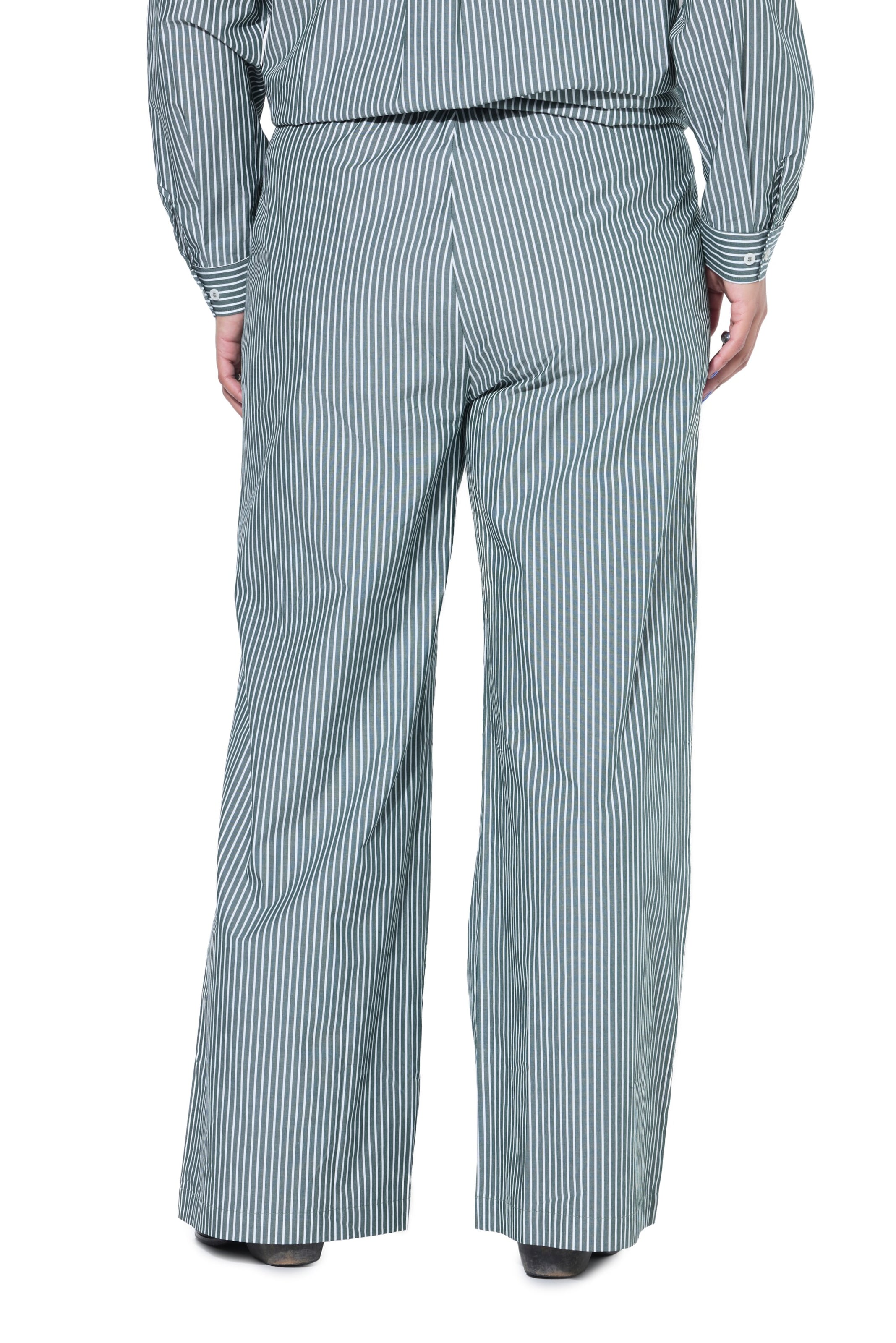 Studio Untold Wide Leg Hose in Grün