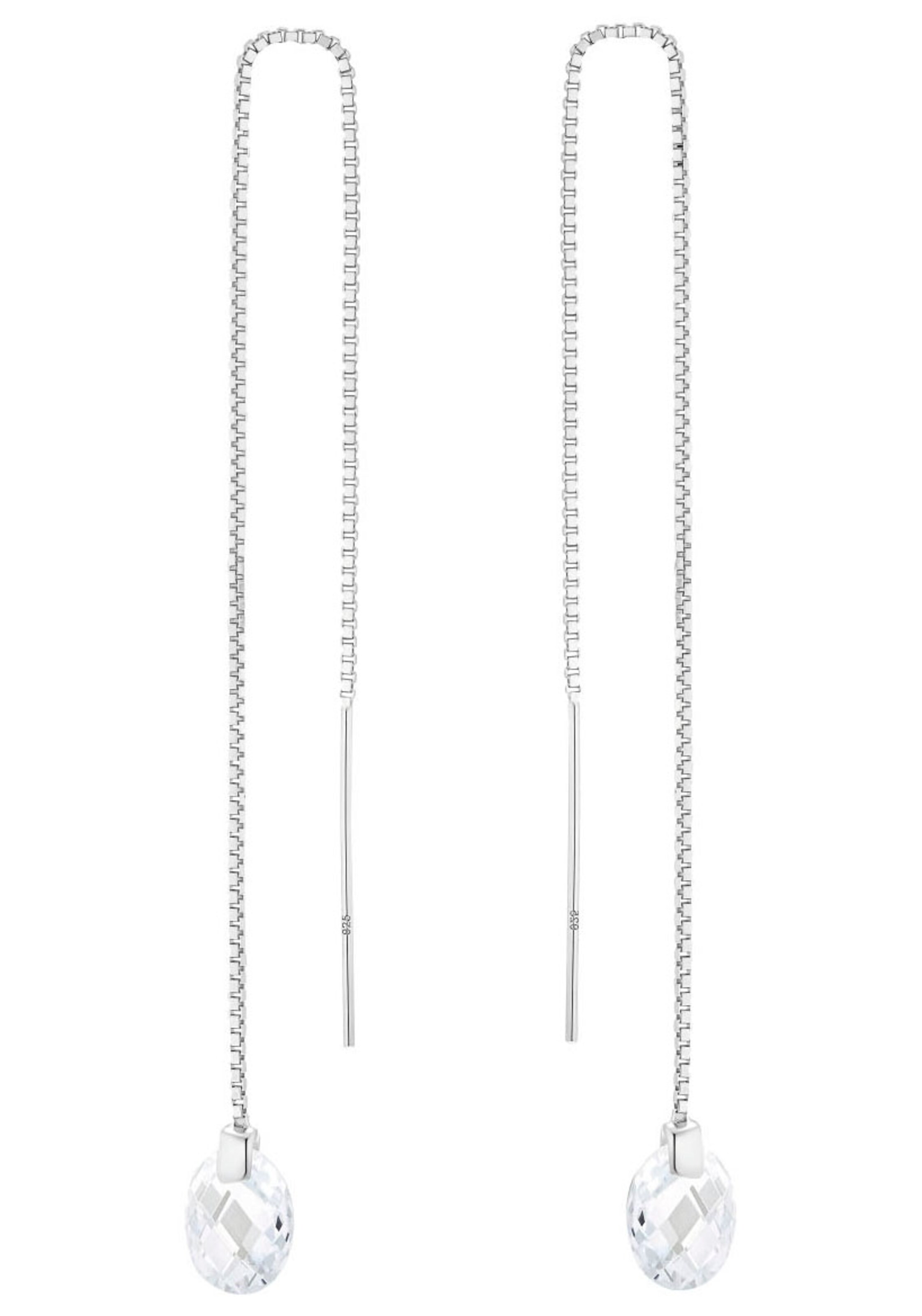 AMOR Earrings in Silver: front