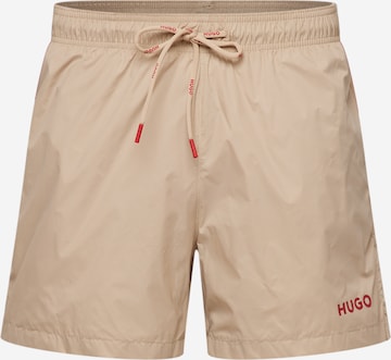 HUGO Badeshorts 'HAITI' i beige: forside