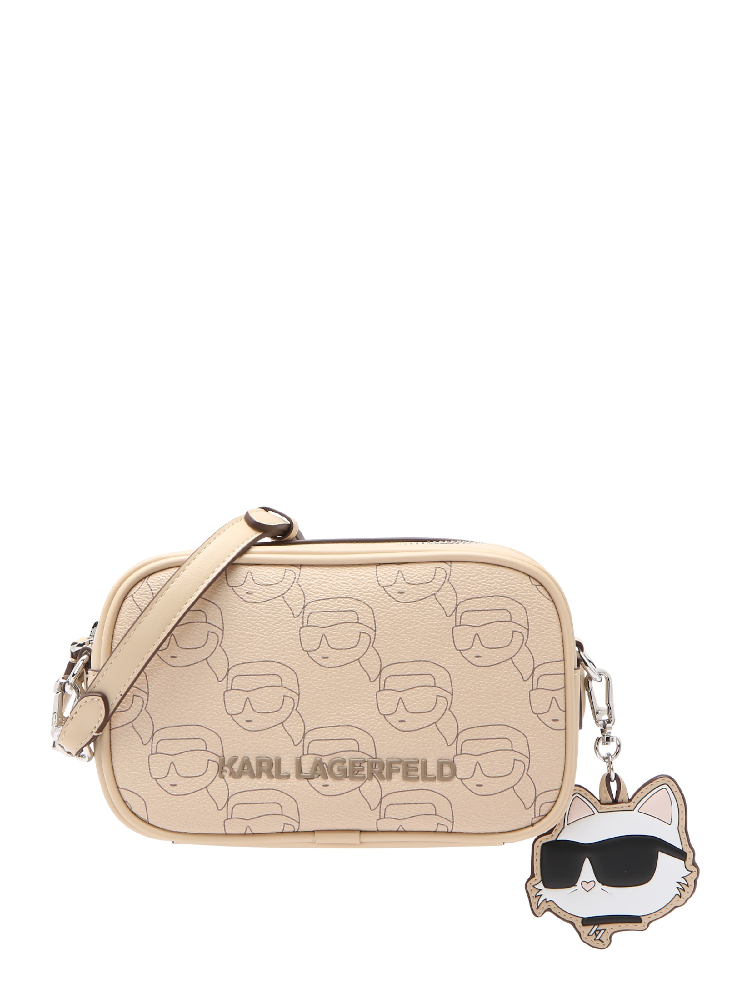 Karl Lagerfeld Skuldertaske 'IKON' i beige: forside