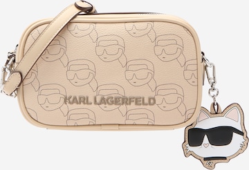 Karl Lagerfeld Сумка через плечо 'IKON' в Бежевый: спереди