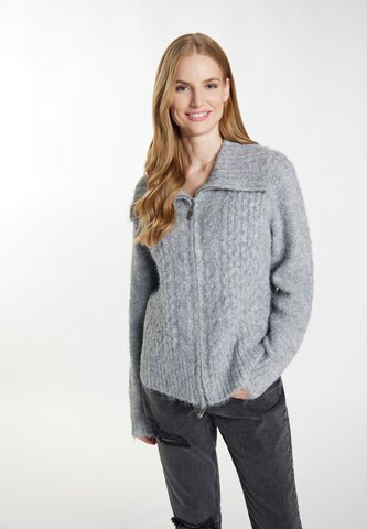 DreiMaster Vintage Knit cardigan in Grey: front