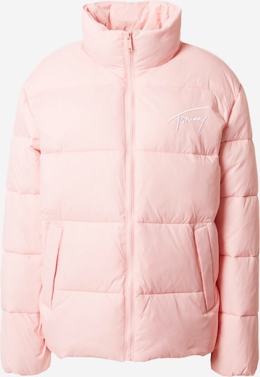 Tommy Jeans Vinterjacka i rosa / vit, Produktvy