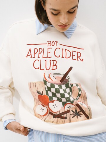 Next Sweatshirt 'Autumnal Apple Cider' in Beige