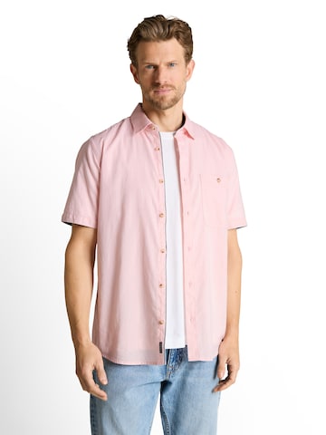 TOM TAILOR Regular fit Риза в розово: отпред