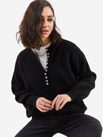 Bianco Lucci Pullover 'Pullover'‌‌‌‌‌‌ in Schwarz