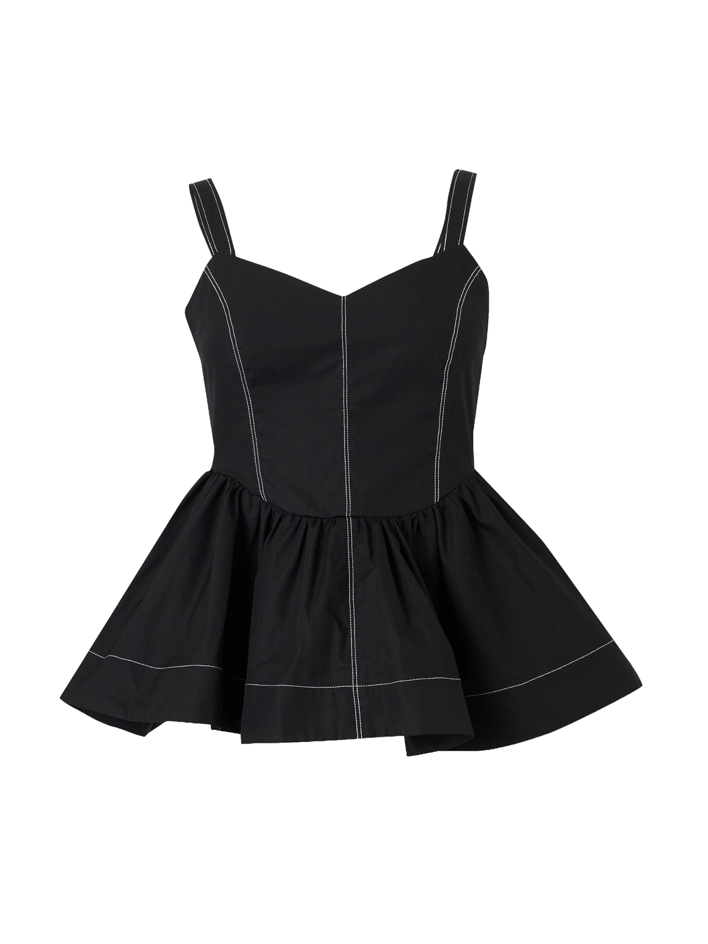 Haut 'MIRANDA' TOPSHOP en noir : devant