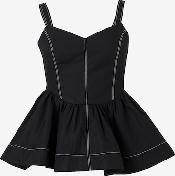 Haut 'MIRANDA' TOPSHOP en noir : devant