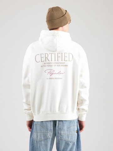 Sweat-shirt 'Carillo' Pegador en blanc : devant