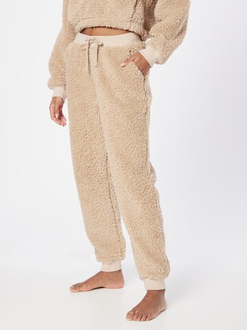 Gilly Hicks Pyjamabroek in Bruin: voorkant