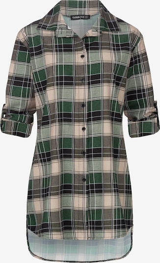 Cloud5ive Bluse in beige / braun / grün / hellgrün, Produktansicht