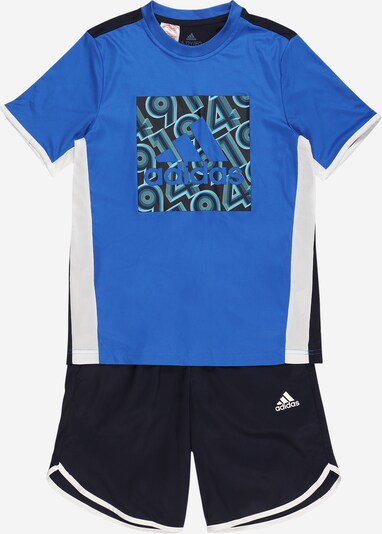 ADIDAS PERFORMANCE Sportski komplet u noćno plava / kraljevsko plava / pastelno plava / bijela, Pregled proizvoda