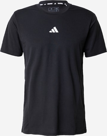 ADIDAS PERFORMANCE - Camiseta funcional en negro: frente